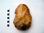A handaxe, possibly from Bishopstone Glen