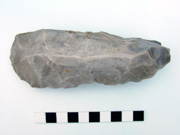 A non-local Mesolithic tranchet adze