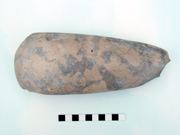 Large polished flint axe from Northdown Road, Cliftonville