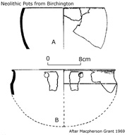 Early Neolithic pots from Minnis Bay Birchington