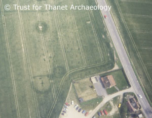 Aerial Photograph of Sarre A-S Cemetery