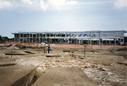 The Asda excavation in progress. Alan and June Hart kindly provide the scale