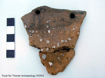 Middle Neolithic rim sherd from Preston Caravan Park