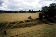 The ditch at Avebury, with Alan and June Hart kindly providing the scale