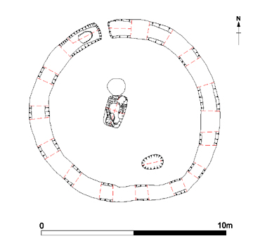 Plan of the North Foreland Causewayed roundbarrow