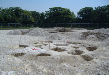 The small roundbarrow at Bradstow School Broadstairs