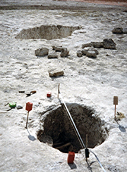 The graves within the large roundbarrow at the St. Stephen's College site, North Foreland