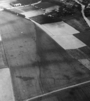Cropmarks along one side of Shottendane road