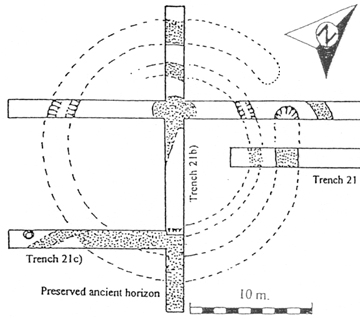 Plan of the Hartsdown Causewayed ring-ditch monument