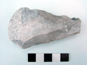 Reworked polished flint axe from the lower ditch fill at Beauforts