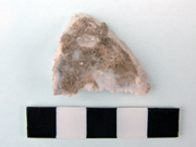 Serrated flake from the lower ditch fill at Beauforts