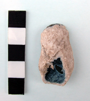 Small end scraper from the grave at Beauforts