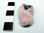 Tip of the small end scraper from the grave at Beauforts